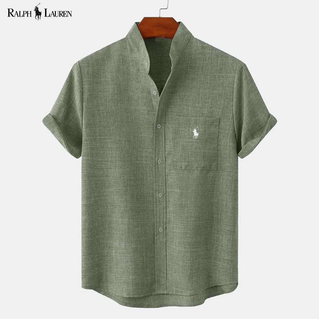 RL™ Man Stand Collar Shirt With Pocket