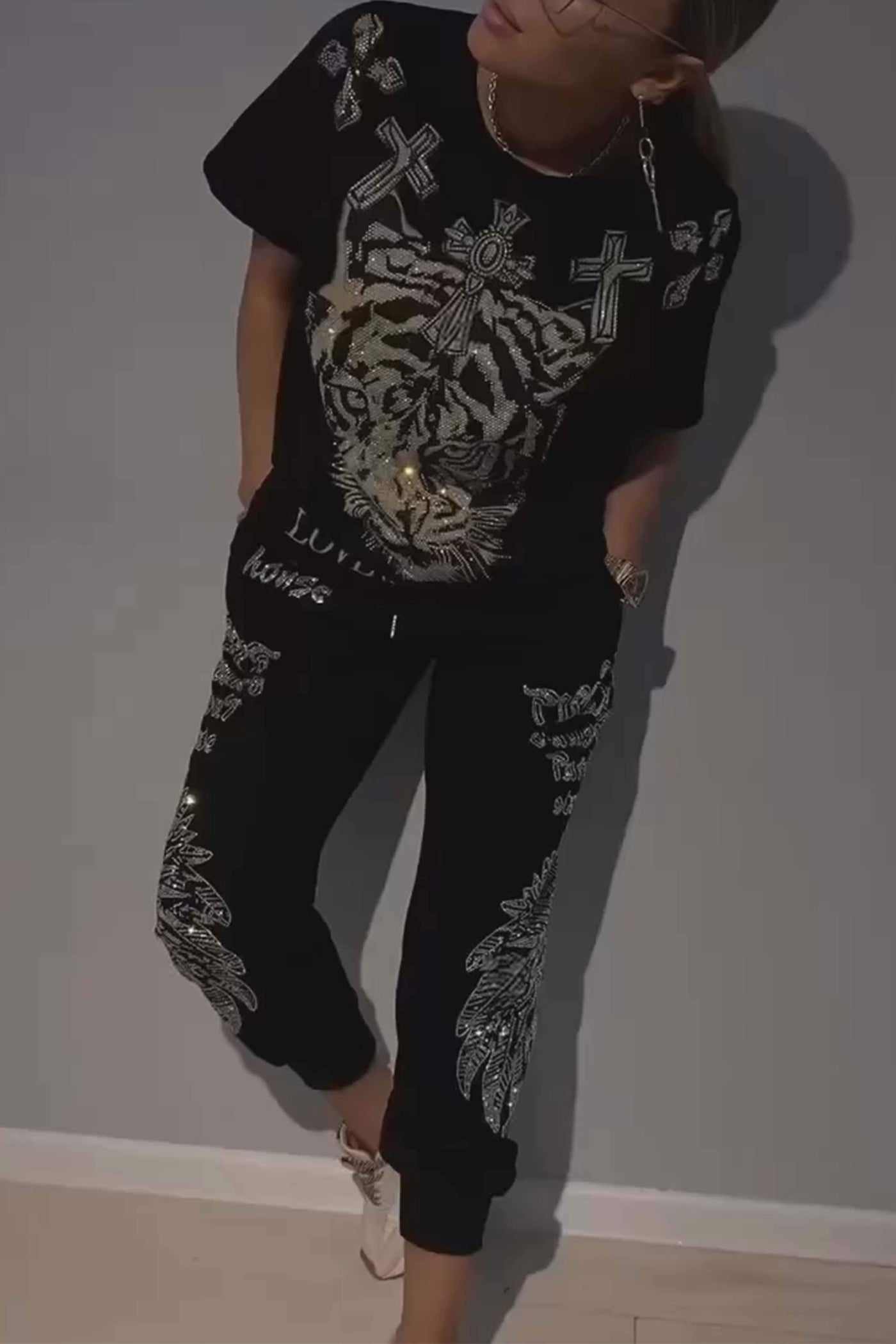 Mya  | Diamond Print Two-Piece Set