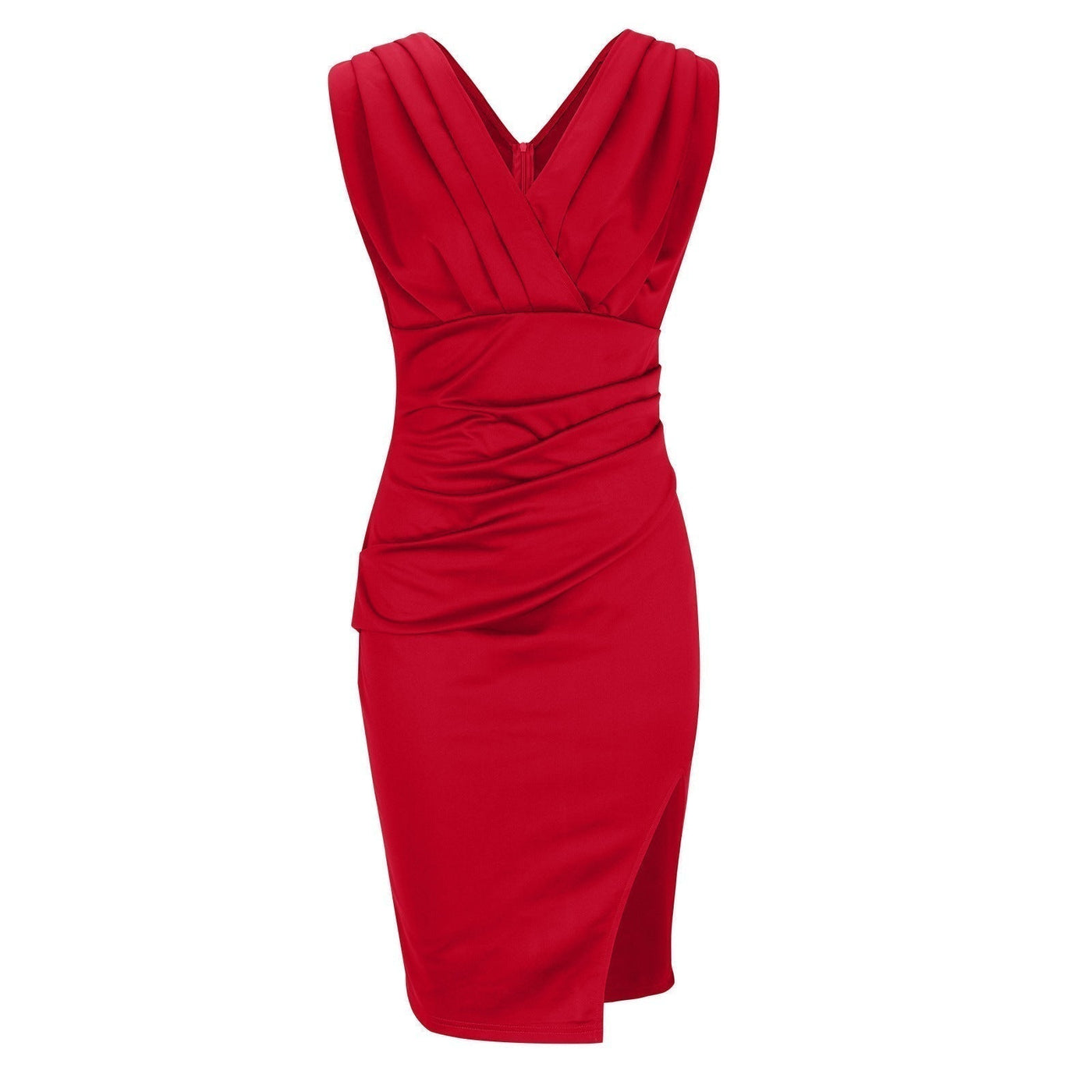 Luella | Elegant Slit V-Neck Dress