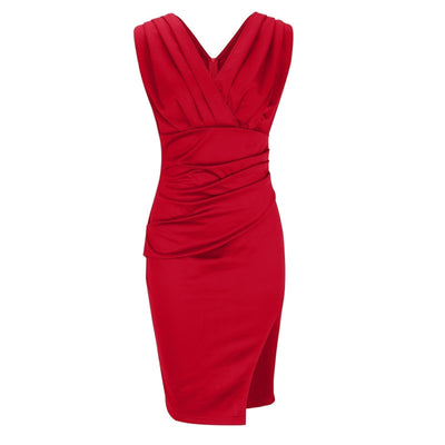 Luella | Elegant Slit V-Neck Dress