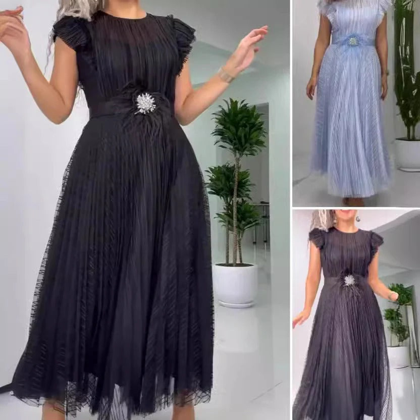 Amira | Elegant Chiffon Midi Dress