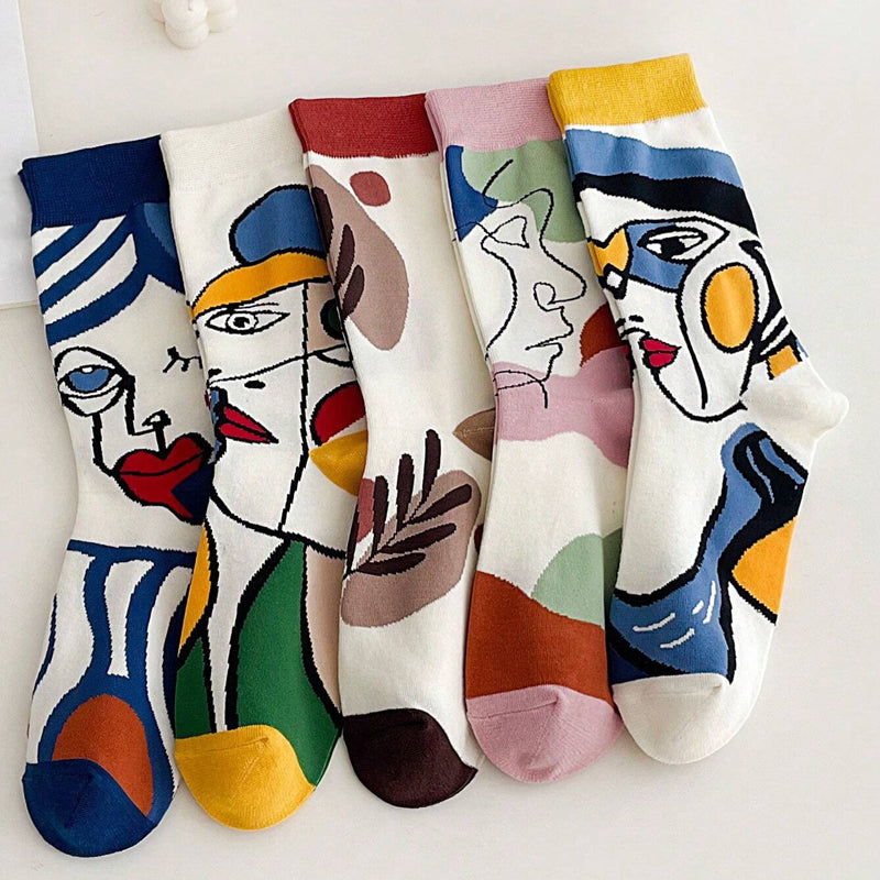 Abstract Casual Socks - 5Pack (Unisex)