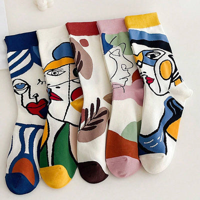 Abstract Casual Socks - 5Pack (Unisex)