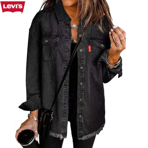 LV™ Denim Shirt Jacket for Women