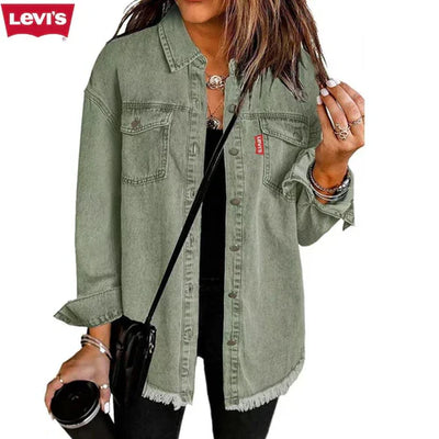 LV™ Denim Shirt Jacket for Women