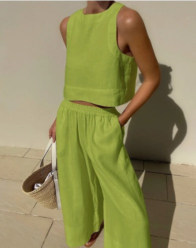 Amanda | Linen Summer Set
