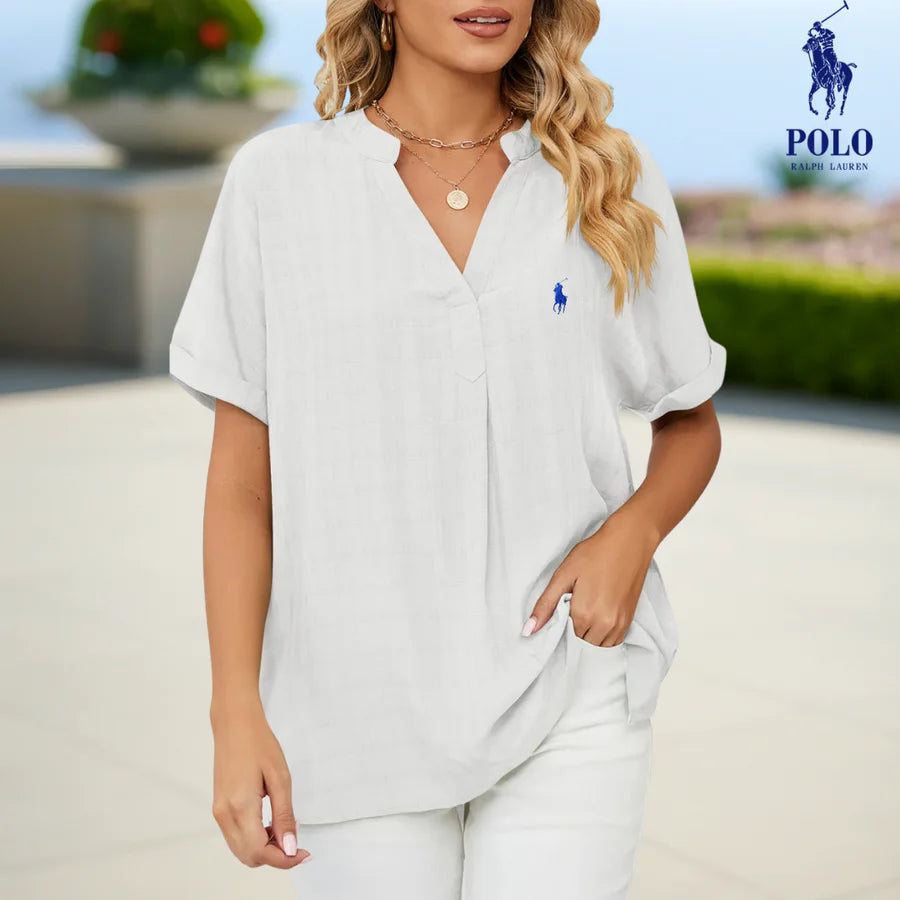 RL™ Relaxed Linen Tunic Blouse