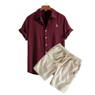 RL™  Linen Shirt & Shorts Set