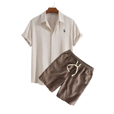 RL™  Linen Shirt & Shorts Set