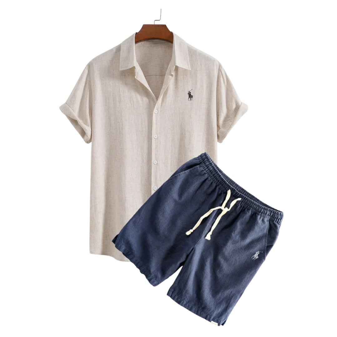 RL™  Linen Shirt & Shorts Set