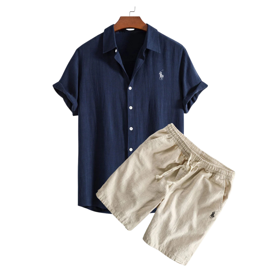 RL™  Linen Shirt & Shorts Set