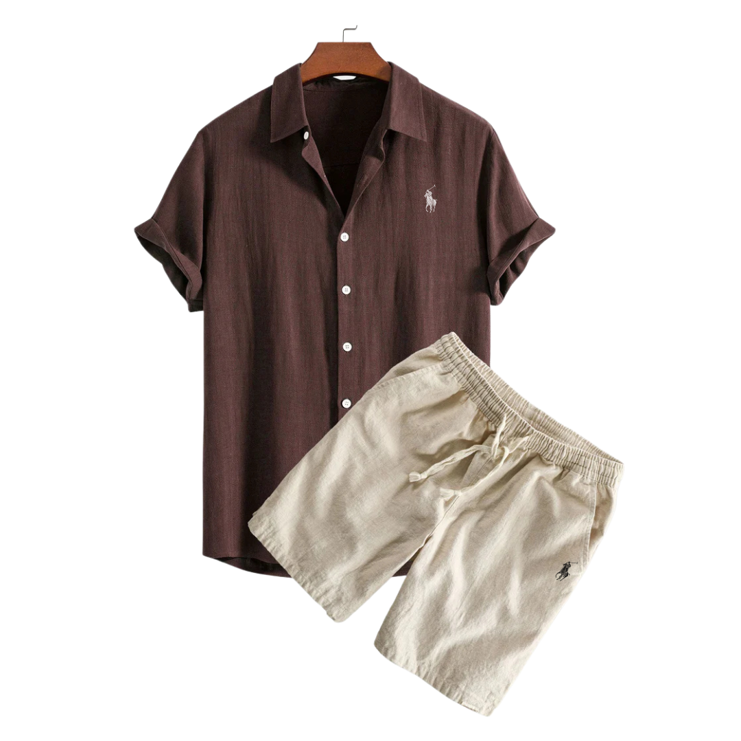 RL™  Linen Shirt & Shorts Set