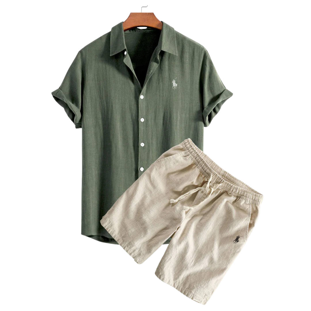 RL™  Linen Shirt & Shorts Set