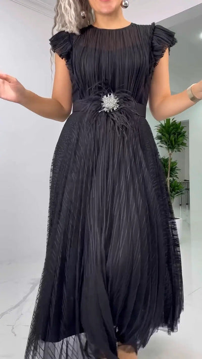 Amira | Elegant Chiffon Midi Dress