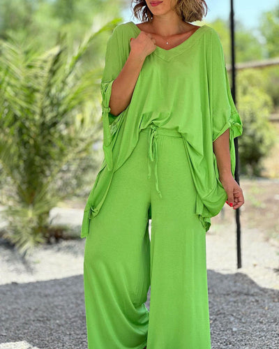 Kamiyah | V-Neck Lounge Set