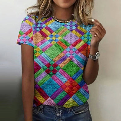 Judith - Colourful Pattern T-Shirt