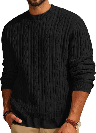 Men’s Cable Knit Pullover Sweater
