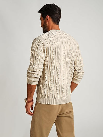 Men’s Cable Knit Pullover Sweater