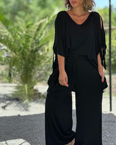 Kamiyah | V-Neck Lounge Set