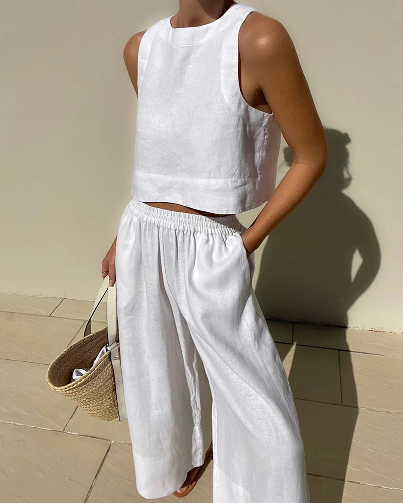 Amanda | Linen Summer Set