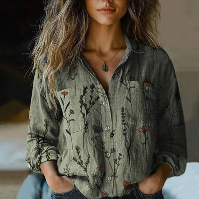 June - Vintage Print Blouse