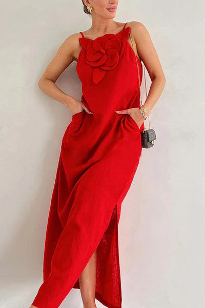 Remi | Linen Blend Maxi Dress