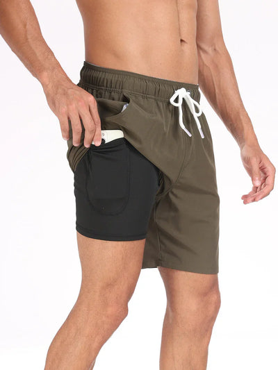 2-in-1 Swim Shorts
