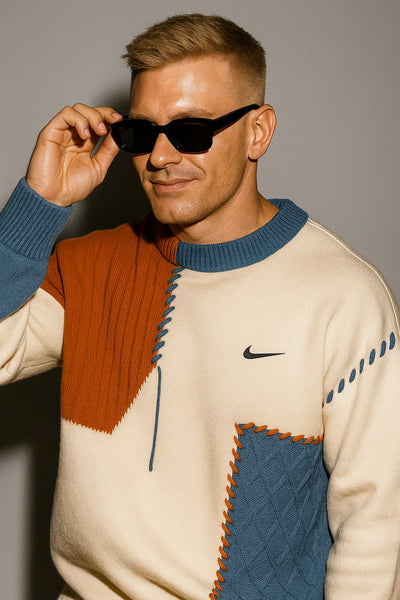 AD™ Casual Patchwork Sweater