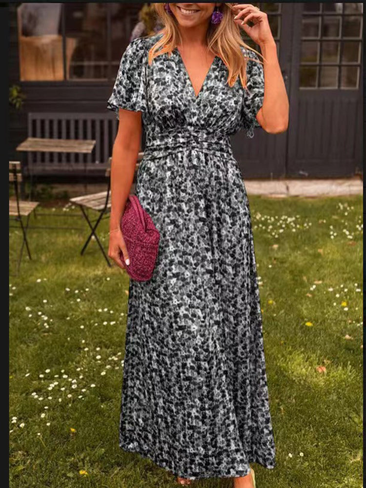 Sandra | Long V-Neck Dress