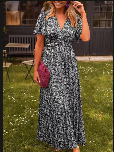 Sandra | Long V-Neck Dress