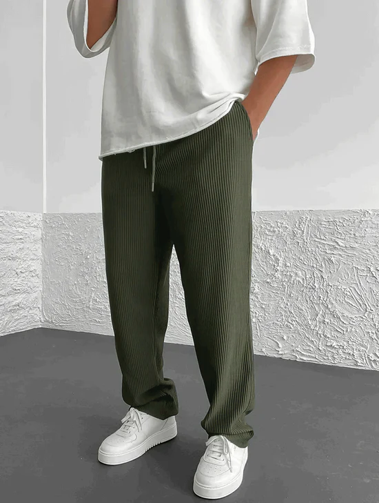 Roger | Soft Ribbed Trousers