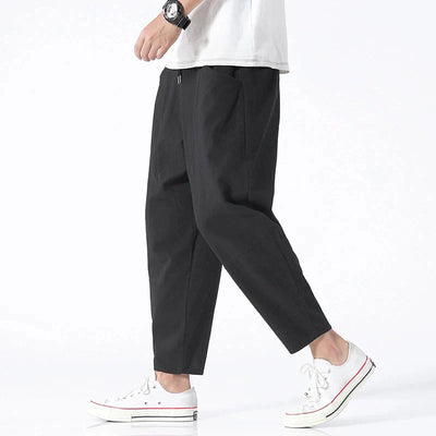 Lightweight  Cropped Cotton Pants