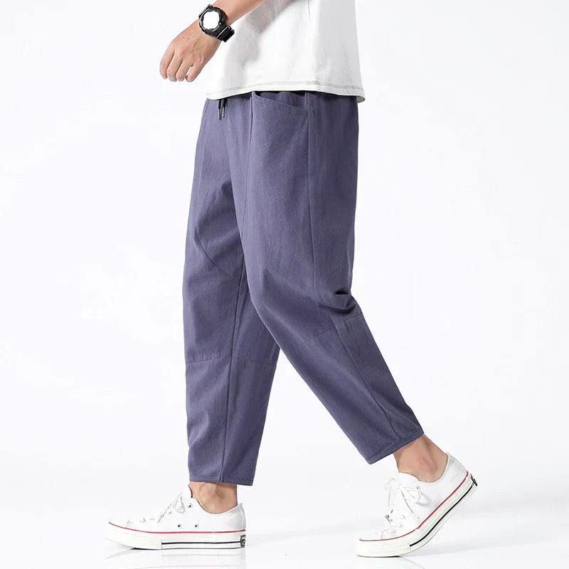 Dorothy | Relaxed Linen Cropped Pants