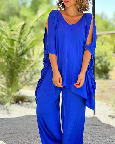 Kamiyah | V-Neck Lounge Set