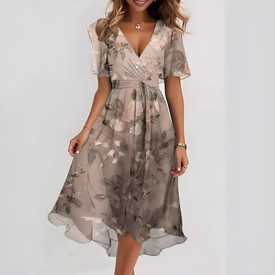 Isa | Elegant Short Sleeve Dress
