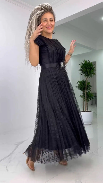 Amira | Elegant Chiffon Midi Dress