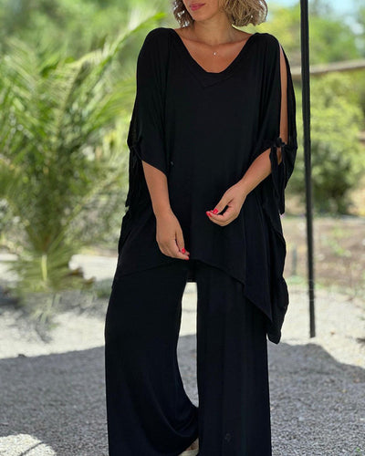 Kamiyah | V-Neck Lounge Set