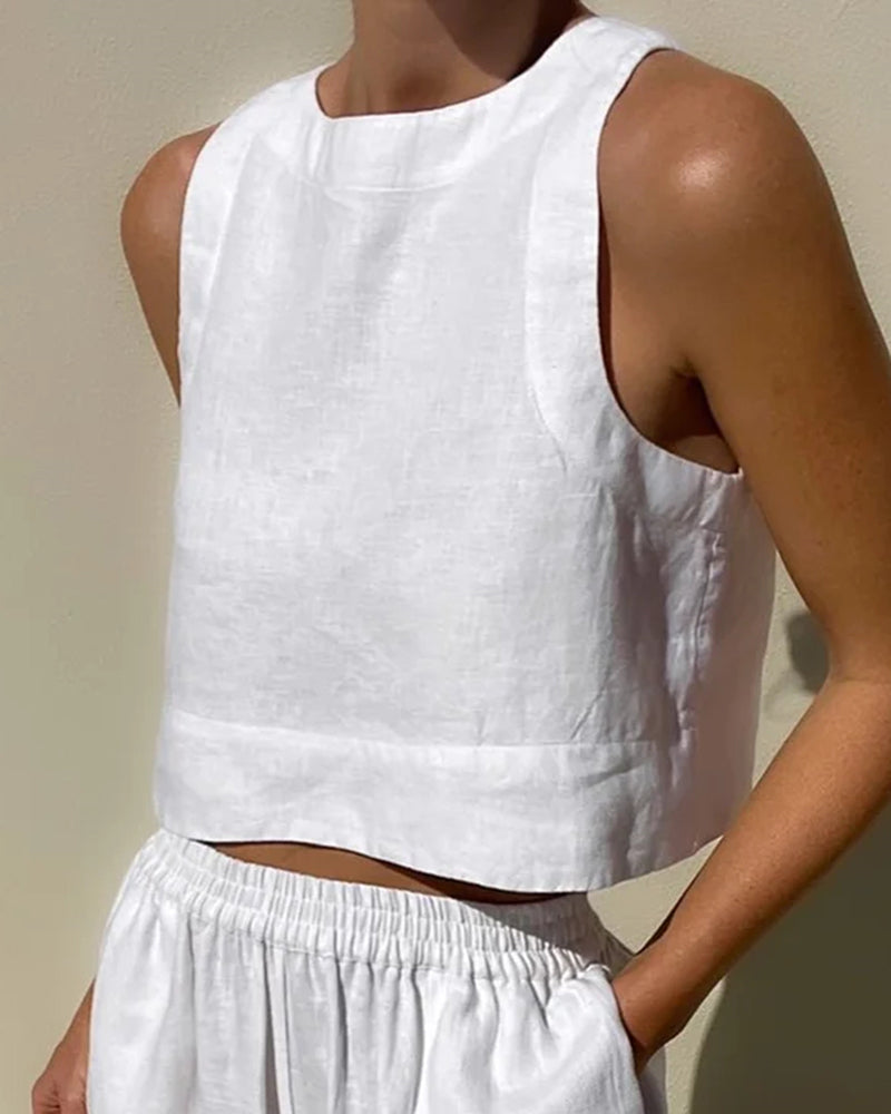 Amanda | Linen Summer Set