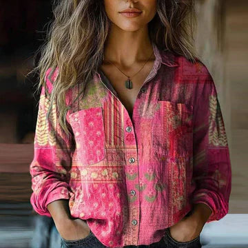 June - Vintage Print Blouse