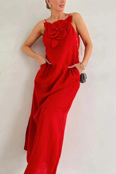 Remi | Linen Blend Maxi Dress