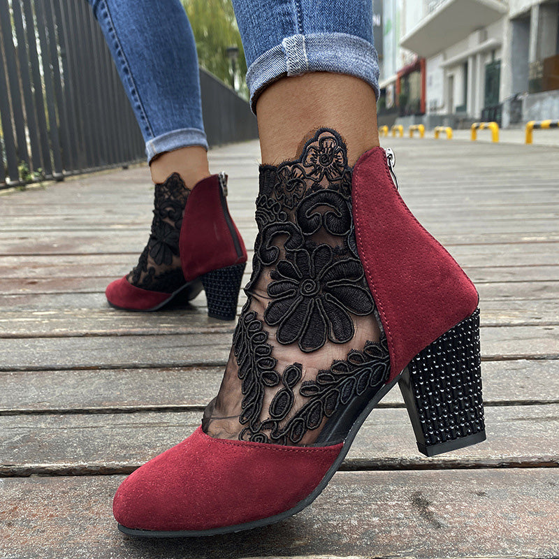 Vera |  Elegant Lace Summer Heels