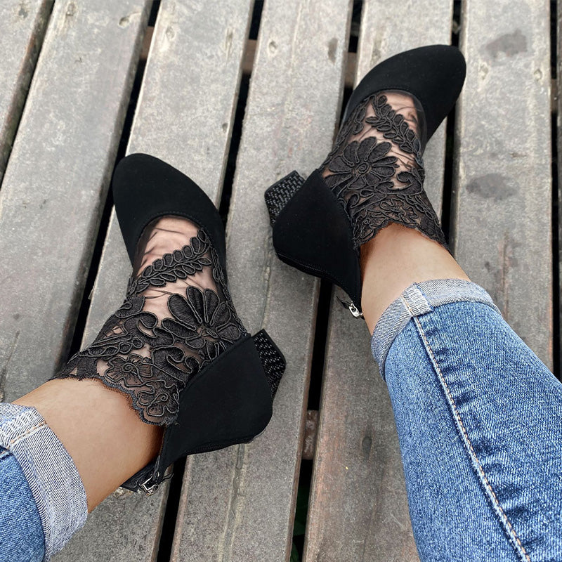 Vera |  Elegant Lace Summer Heels