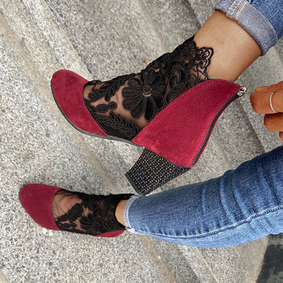 Vera |  Elegant Lace Summer Heels
