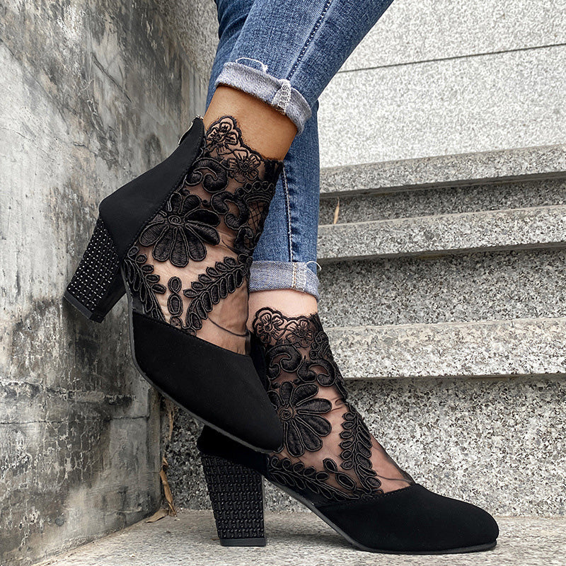 Vera |  Elegant Lace Summer Heels