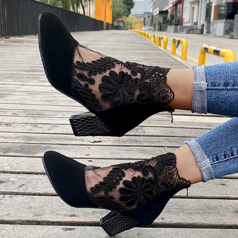 Vera |  Elegant Lace Summer Heels