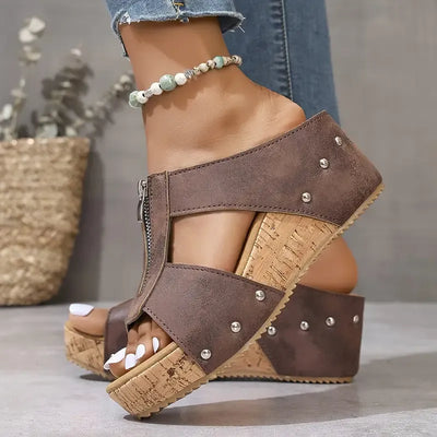Adriana | Stylish Comfort Wedge Sandals